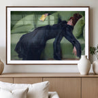 Decadent Girl by Ramon Casas Wall Art Canvas Print, Framed