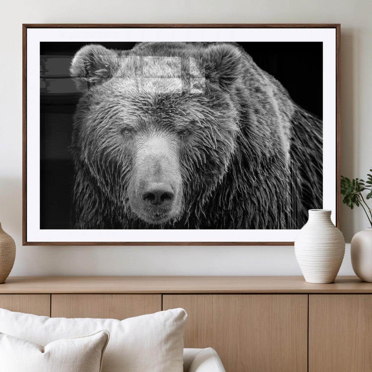 399 Grizzly Bear Canvas Print, Ready to Hang Wall Art