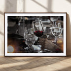 Red Wine and Glass Canvas Print