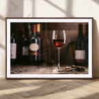 Red Wine and Bottle Canvas Print