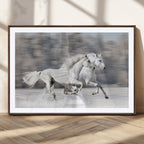 The White Horses Wall Art, Framed White Horses Wall Art
