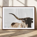 Texas Longhorn Wall Art Canvas Print, 3-Panel