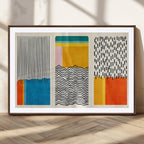 Canvas Print Wall Art Abstract Illustration Art Boho, Framed Abstract Boho Art