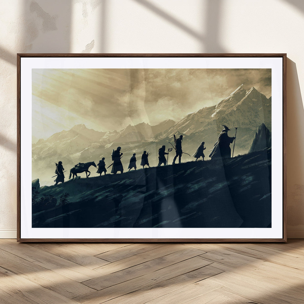 Fellowship Journey Wall Art | Fantasy Adventure Canvas Print