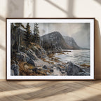 Serene Coastal View of Acadia National Park