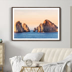 El Arco Wall Art Canvas Print, Framed Cabo San Lucas Ocean Arch Coastal Art