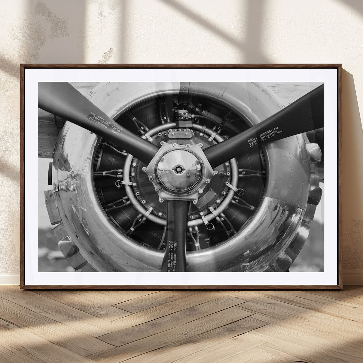 Vintage Airplane Wall Art Canvas Print
