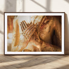 Buddha Statue Hands Wall Art Canvas Print