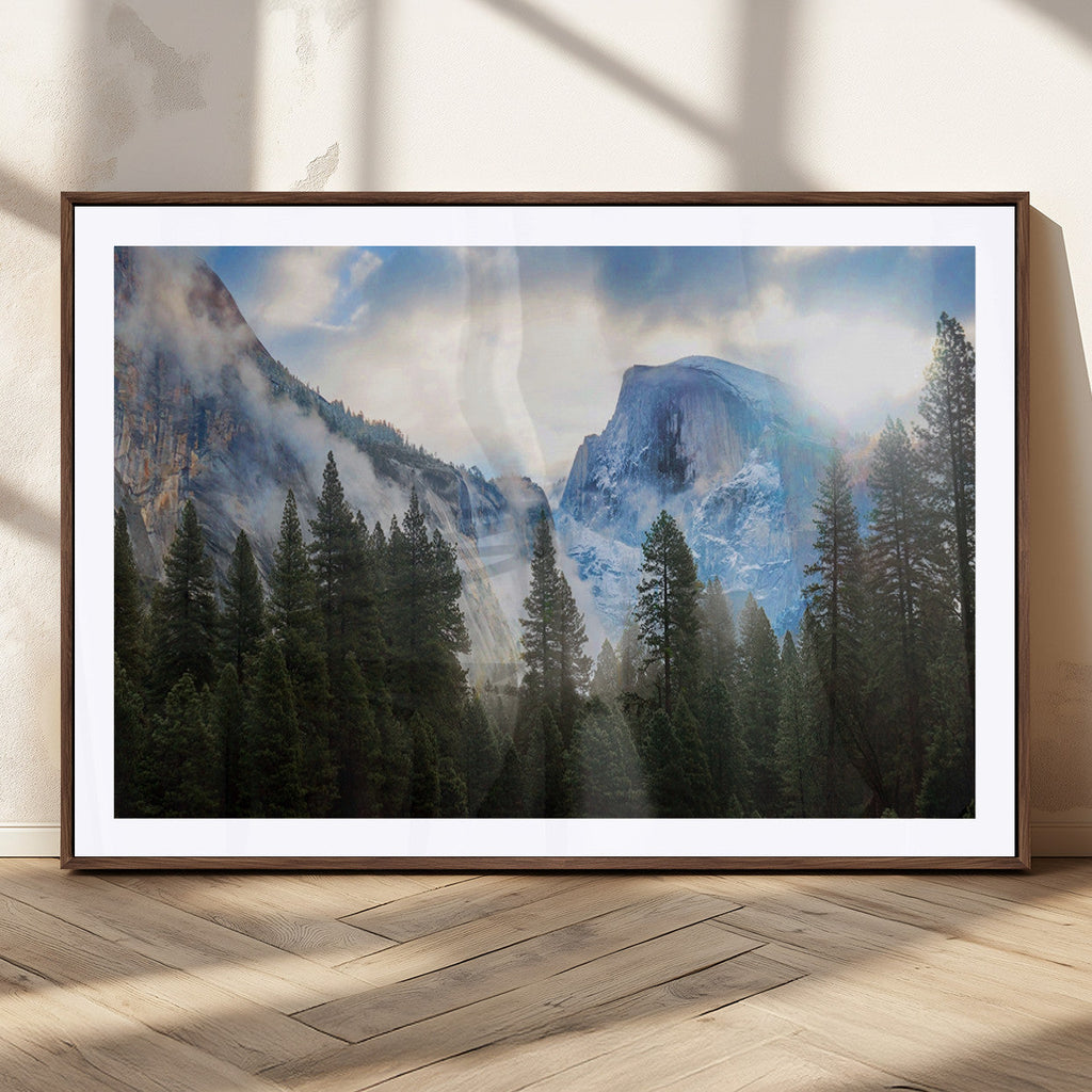 Half Dome Yosemite California Wall Art Canvas Print El Capitan