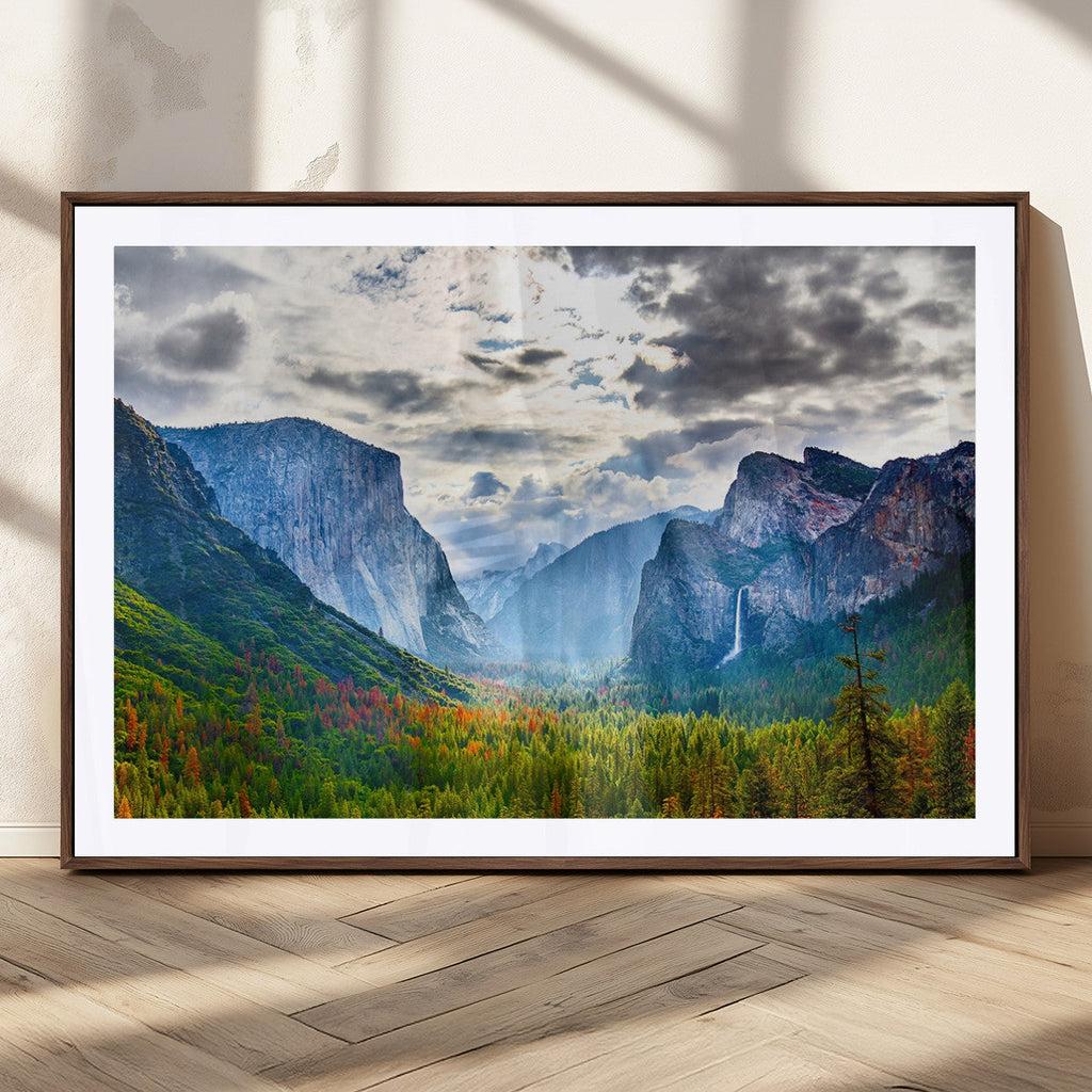 Yosemite Park Half Dome 3 Panel Canvas Print | Large Giclée Landscape Wall Art