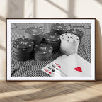 Poker Game Cards Wall Art Canvas, Multi Panel Wall Art
