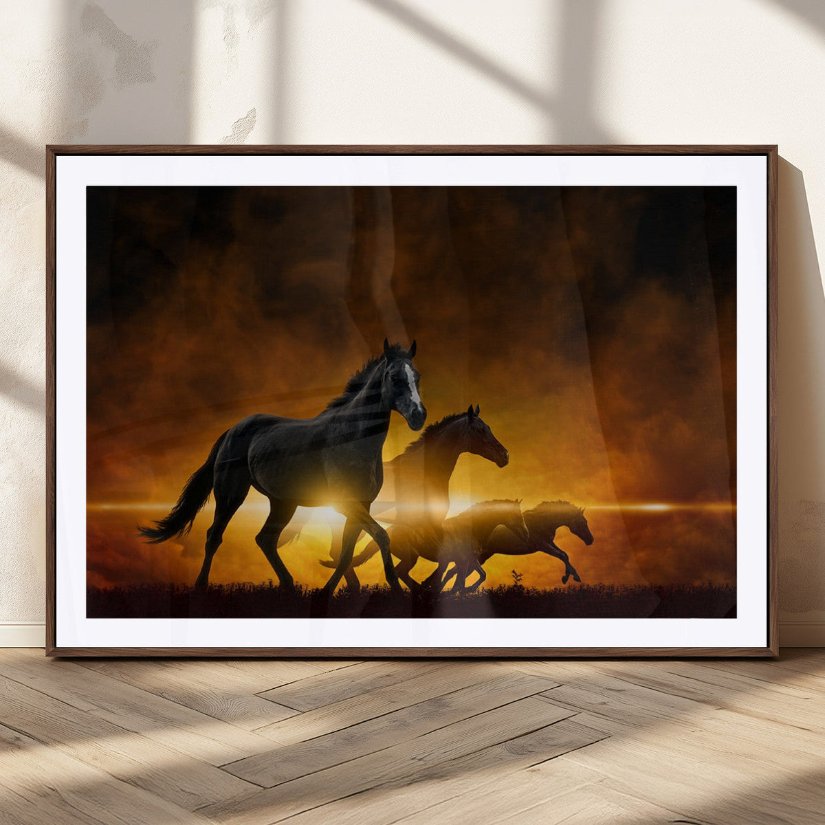 Horse Wall Art Canvas Print, Multi Panel Animal Canvas Print