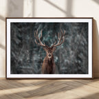 Wall Art Deer Art Animal Canvas, Framed Wall Art Deer Canvas