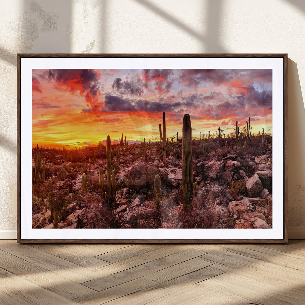 Arizona Desert Print, Western Cowboy Wall Art Print