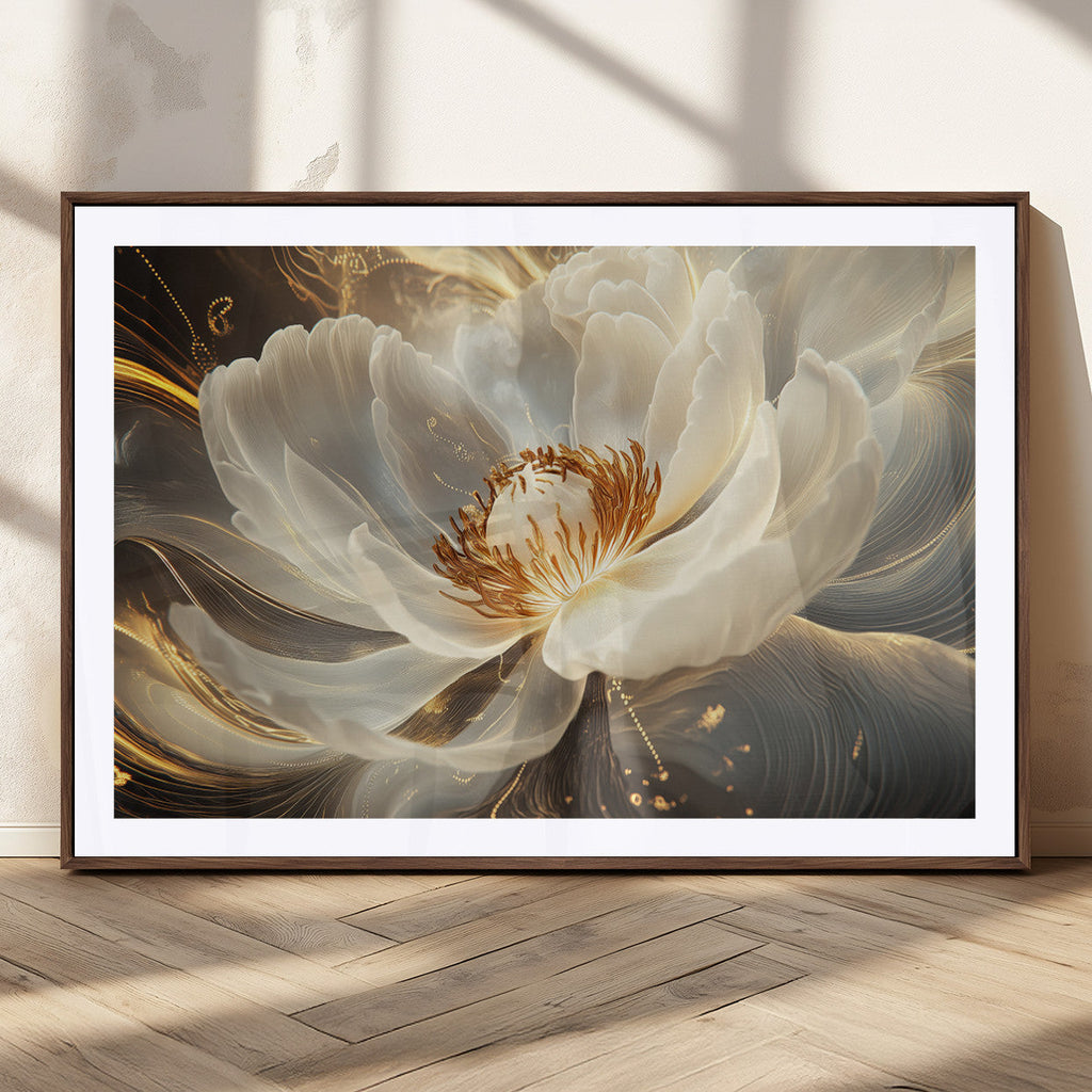 Abstract Floral Wall Art Canvas Print