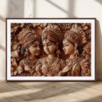 Indian Woman Statue Wall Art Canvas Print
