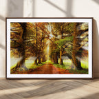 Sunshine in Forest and Trees Wall Art Canvas Print