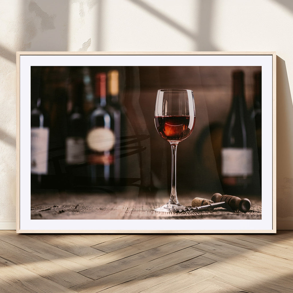 Red Wine and Bottle Canvas Print