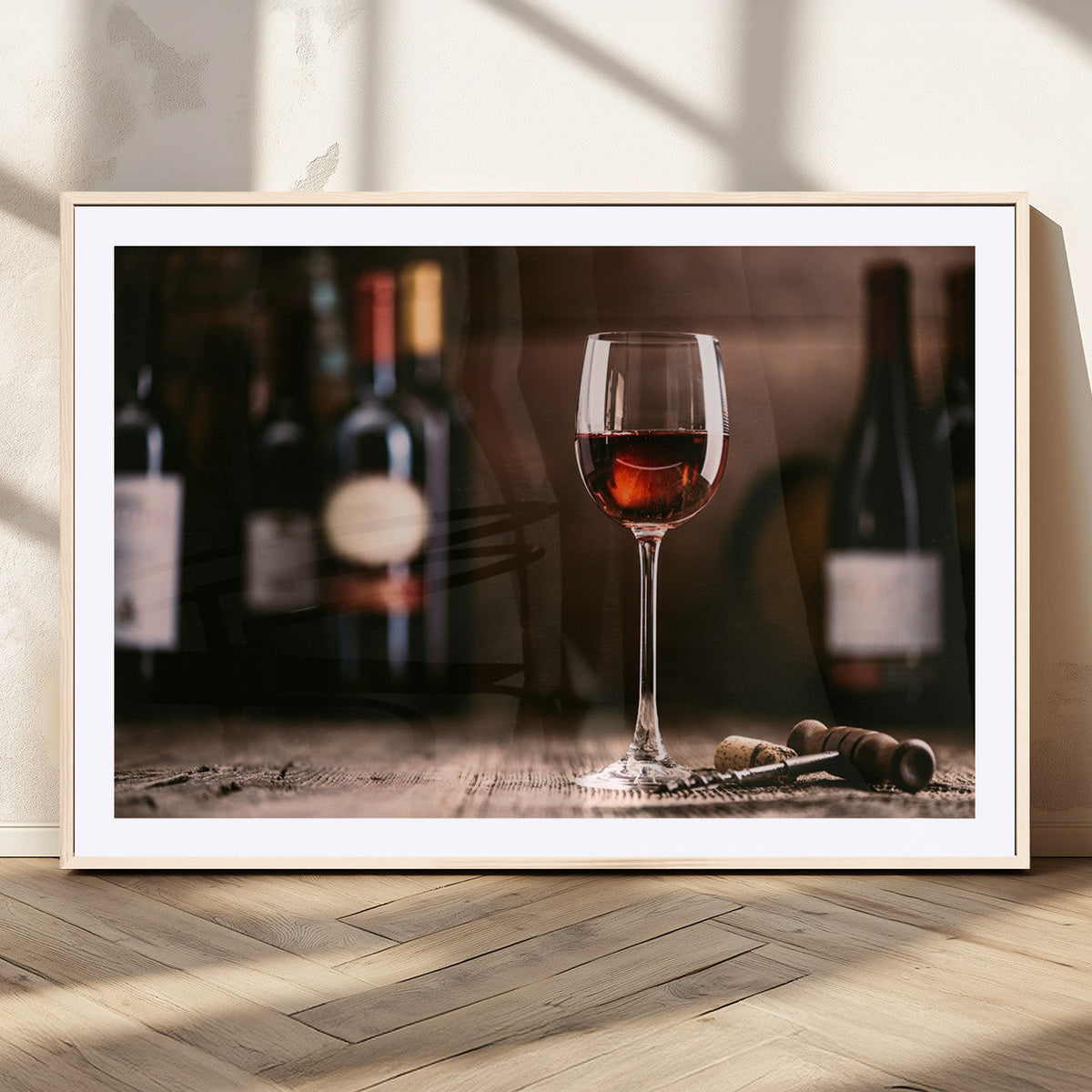 Red Wine and Bottle Canvas Print