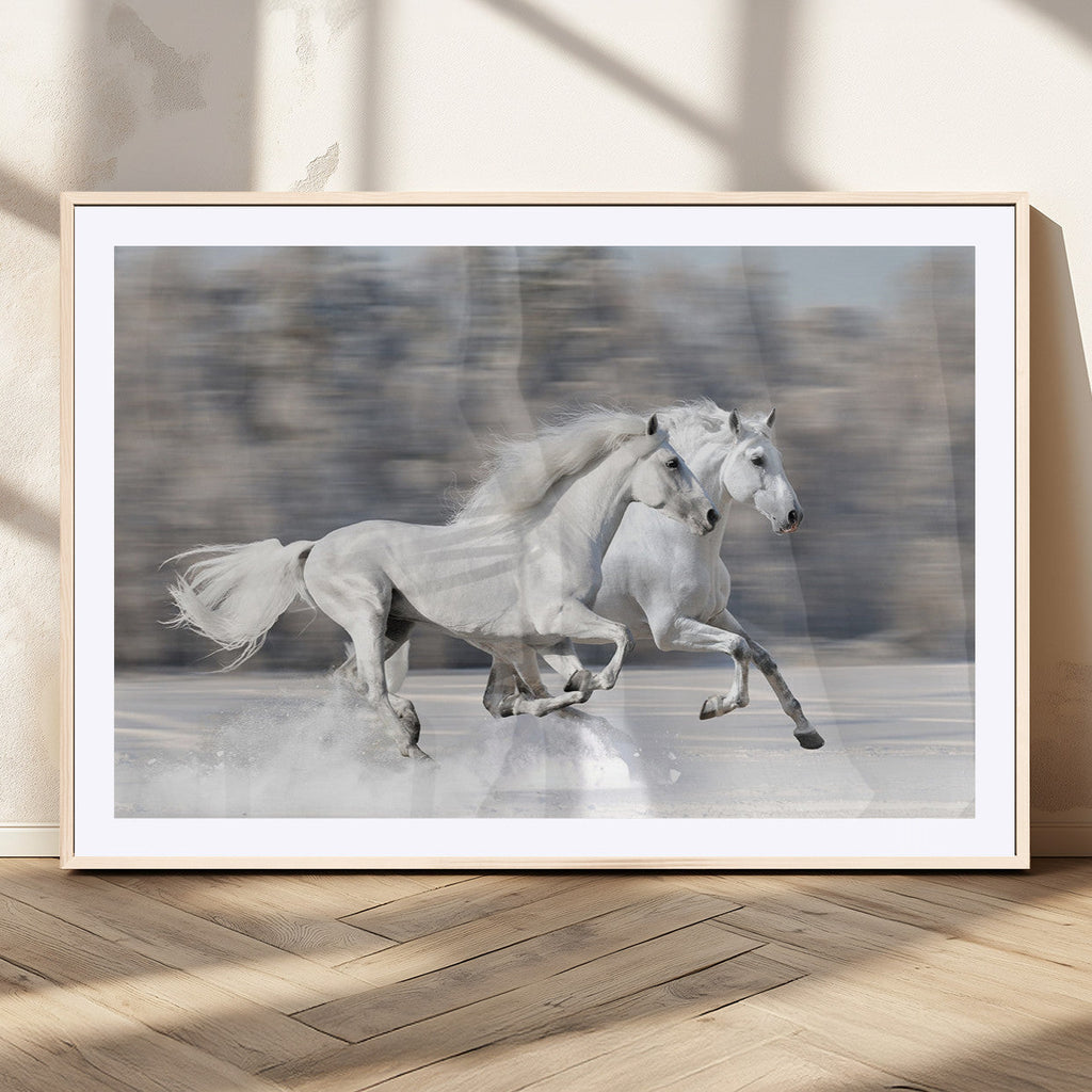 The White Horses Wall Art, Framed White Horses Wall Art