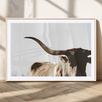 Texas Longhorn Wall Art Canvas Print, 3-Panel