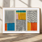 Canvas Print Wall Art Abstract Illustration Art Boho, Framed Abstract Boho Art