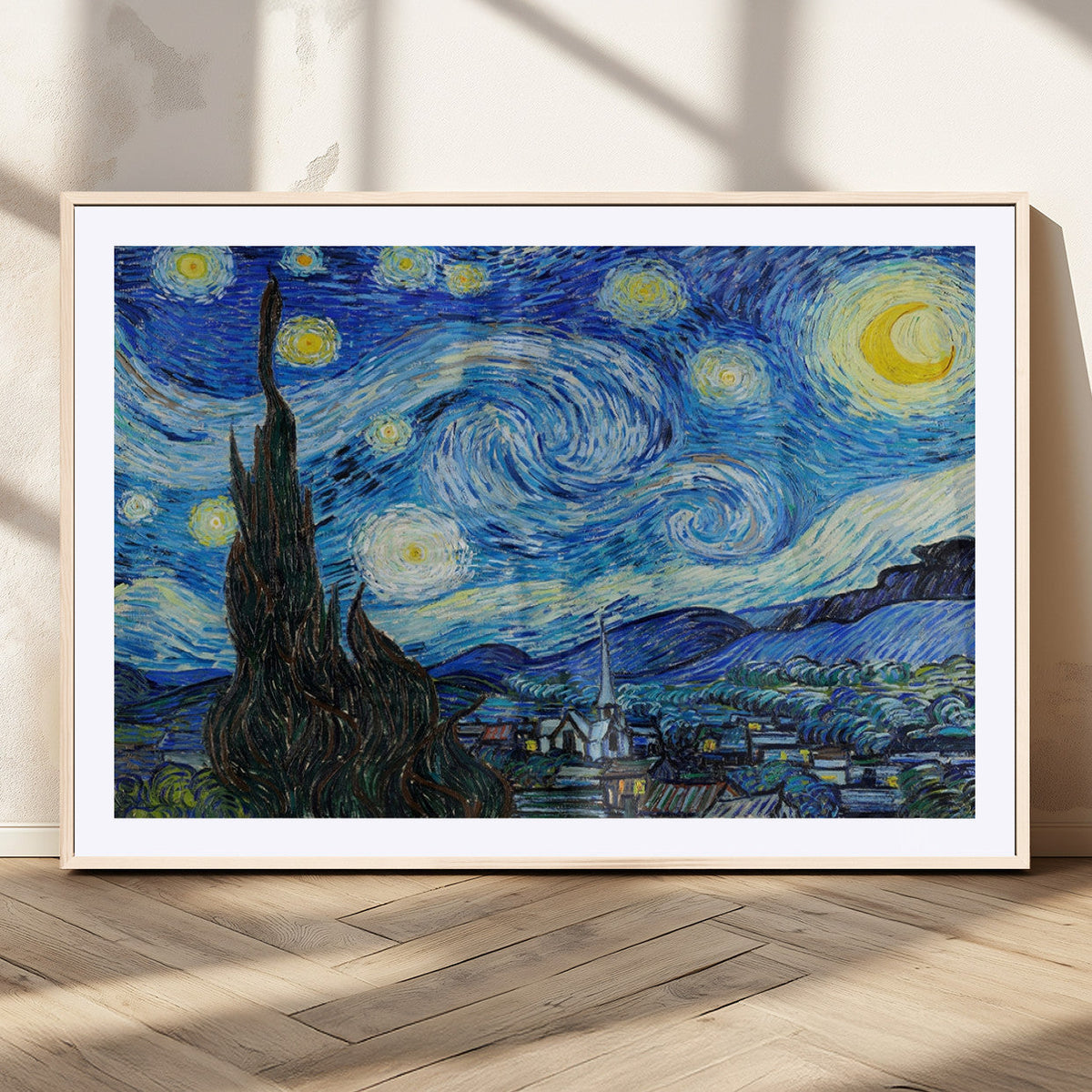 Vincent Van Gogh The Starry Night Abstract Wall Art Canvas Print