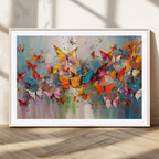 Abstract Butterfly Wall Art Canvas Print