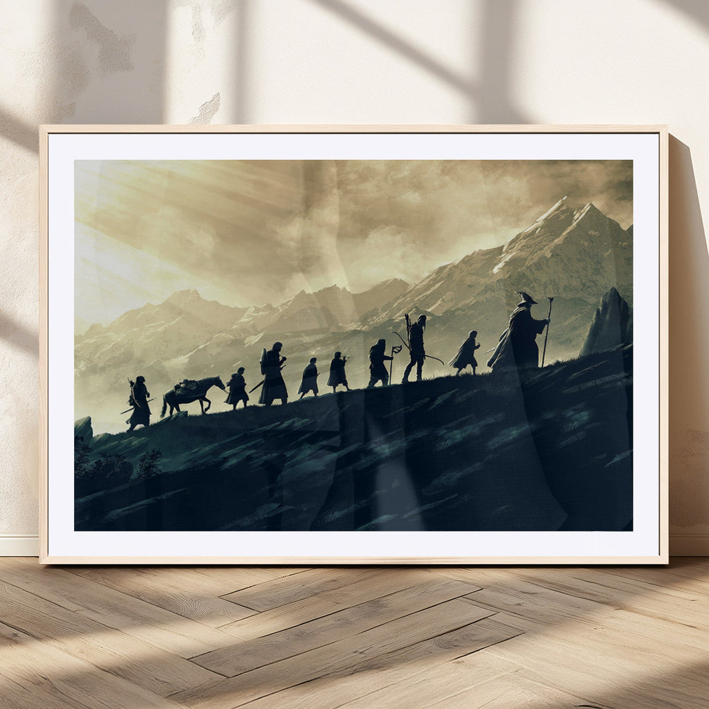 Fellowship Journey Wall Art | Fantasy Adventure Canvas Print
