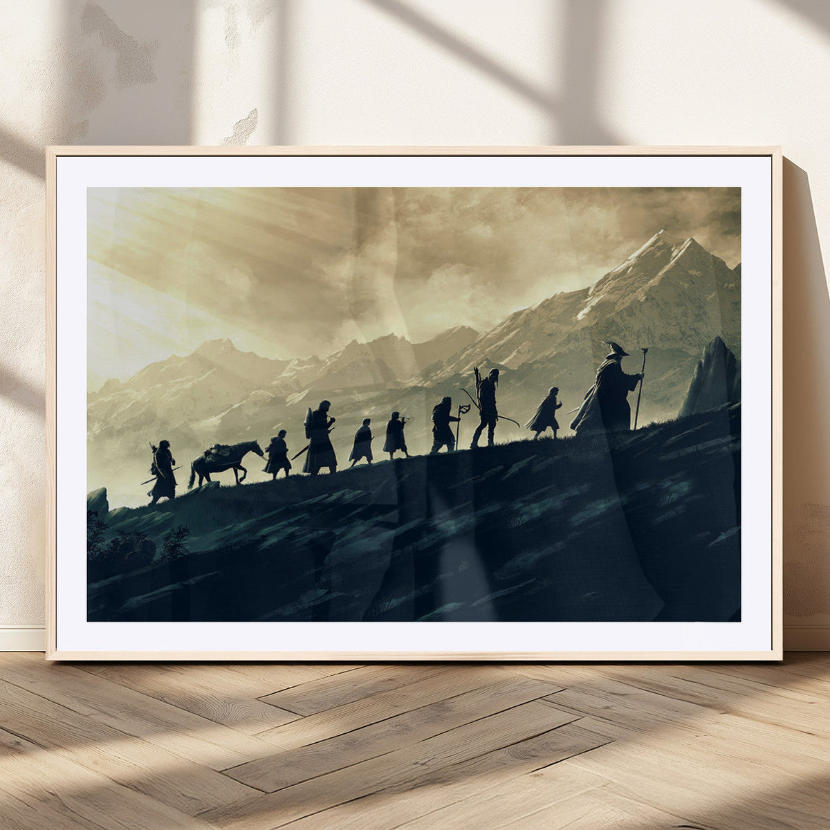 Fellowship Journey Wall Art | Fantasy Adventure Canvas Print