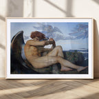 Fallen Angel Wall Art Canvas Print, Alexandre Cabanel Classic Art Reproduction