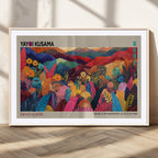Yayoi Kusama Wall Art Canvas Print, Abstract Art, Large Framed Print, Japanese Wabi Sabi Wall Art