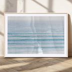 Ocean Wave Surfer Wall Art | Framed Minimal Seascape Canvas