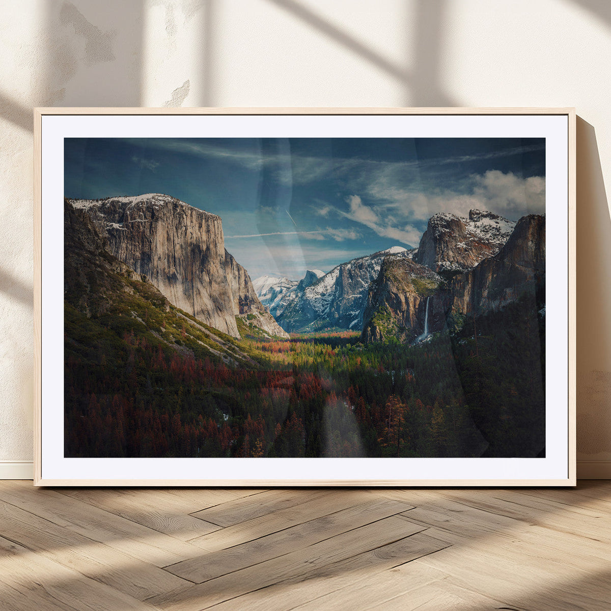 Yosemite National Park Wall Art Canvas Print, Framed El Capitan Mountain Landscape