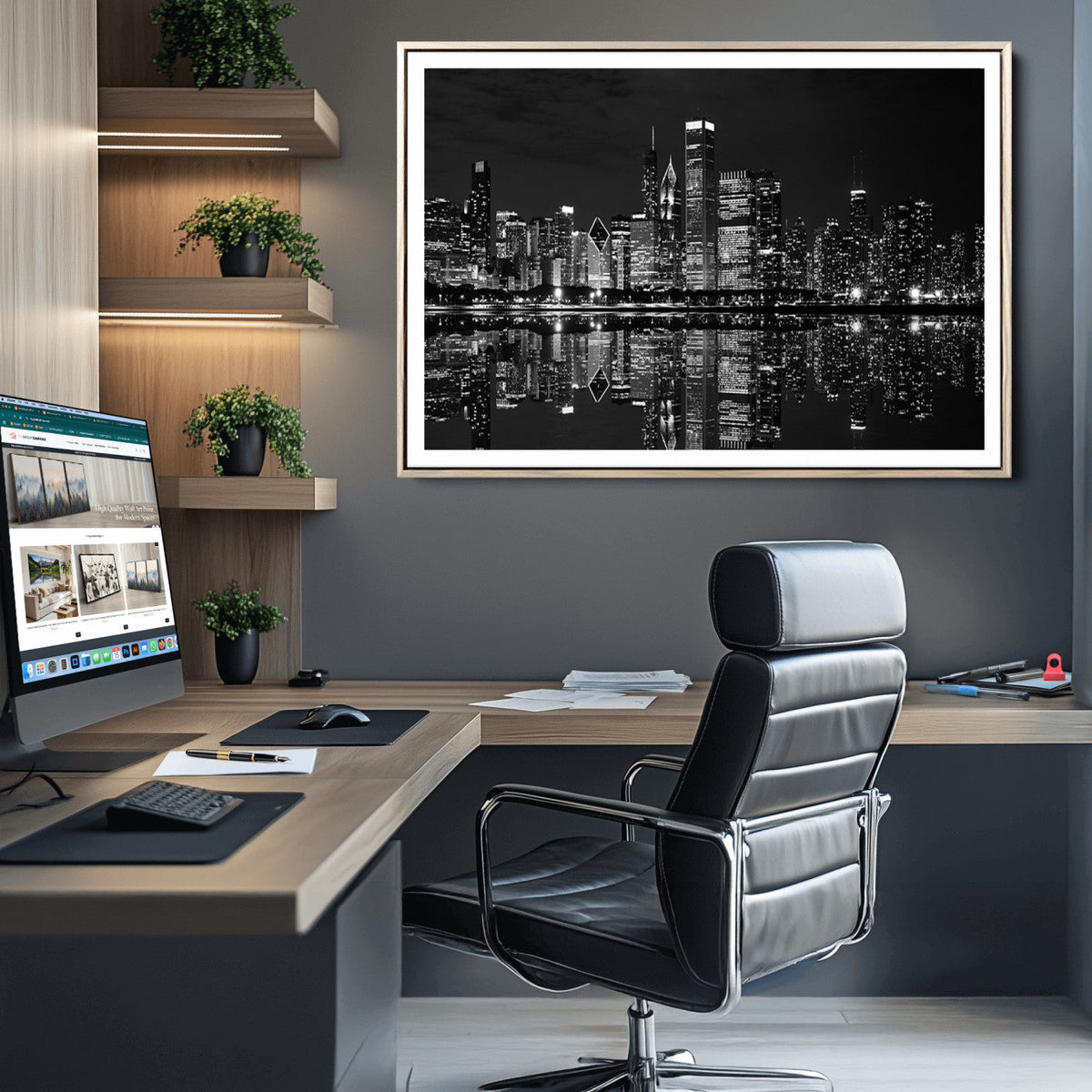 Chicago Wall Art Canvas Print