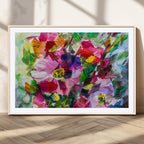 Oil Flower Abstract Canvas Print