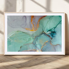 Colorful Marble Fluid Effect Canvas Wall Art Print