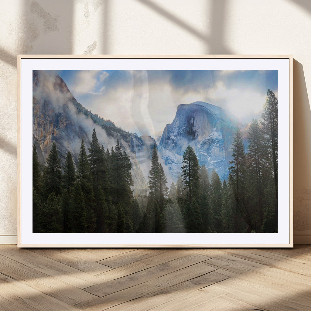 Half Dome Yosemite California Wall Art Canvas Print El Capitan