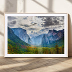 Yosemite Park Half Dome 3 Panel Canvas Print | Large Giclée Landscape Wall Art