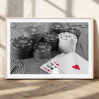 Poker Game Cards Wall Art Canvas, Multi Panel Wall Art