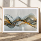 Abstract Wave Canvas Wall Art | Fluid Contemporary Elegance in Motion