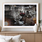 Red Wine and Glass Canvas Print