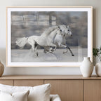 The White Horses Wall Art, Framed White Horses Wall Art