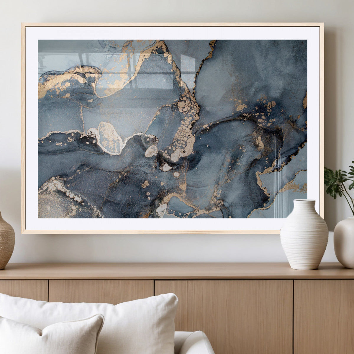 Multipanel Marble Fluid Effect Wall Art Abstract Canvas Wall Art Print