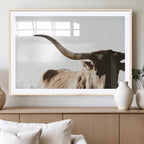 Texas Longhorn Wall Art Canvas Print, 3-Panel