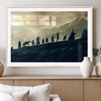 Fellowship Journey Wall Art | Fantasy Adventure Canvas Print