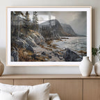 Serene Coastal View of Acadia National Park