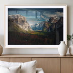 Yosemite National Park Wall Art Canvas Print, Framed El Capitan Mountain Landscape