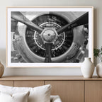 Vintage Airplane Wall Art Canvas Print