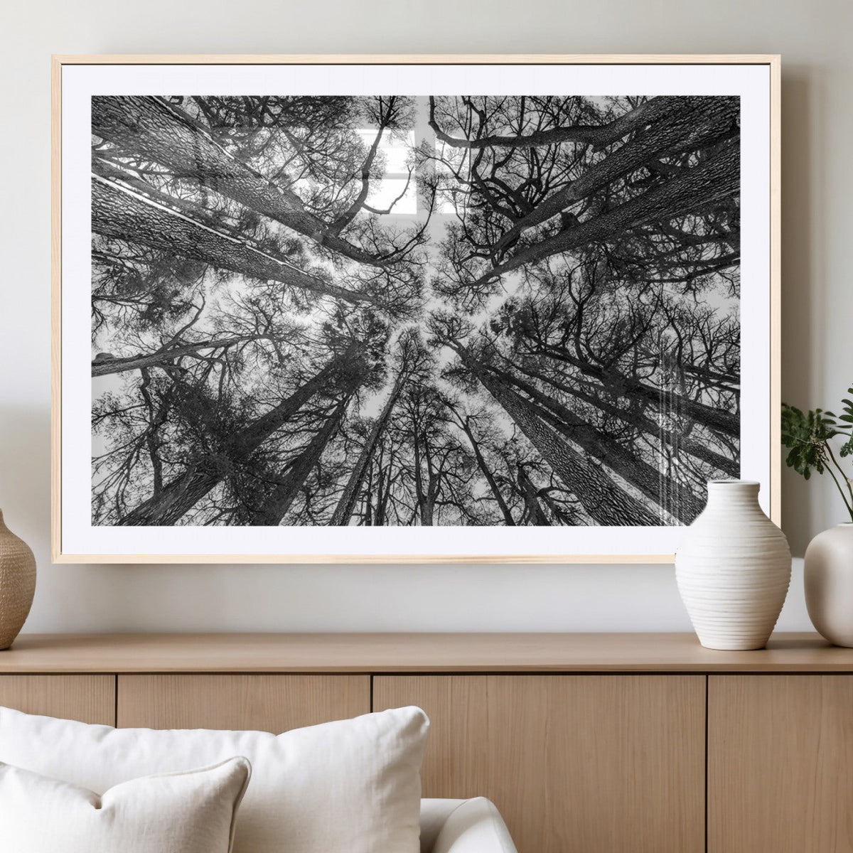 Trees Contemporary Art Canvas Print